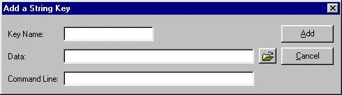 WinStartup add/edit dialog for startup registry entries